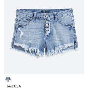 NWT Just USA denim shorts